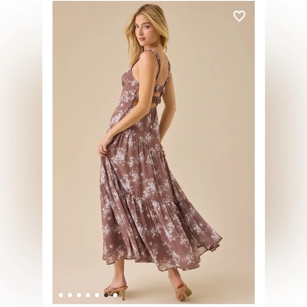 New with tags Altar’d State Lacy Floral Maxi Dress - Picture 6 of 7